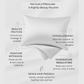 Moon Calm Pure Silk Pillowcase- Silver