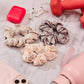 Large size silk scrunchies, best quality, soft smooth scrunchies for hair, hair breakage in ponytail, tight ponytail
