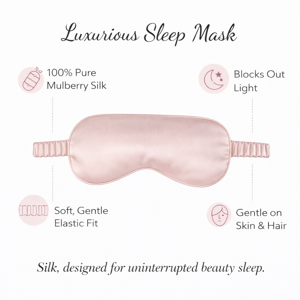 Bronze Silk Eye Mask