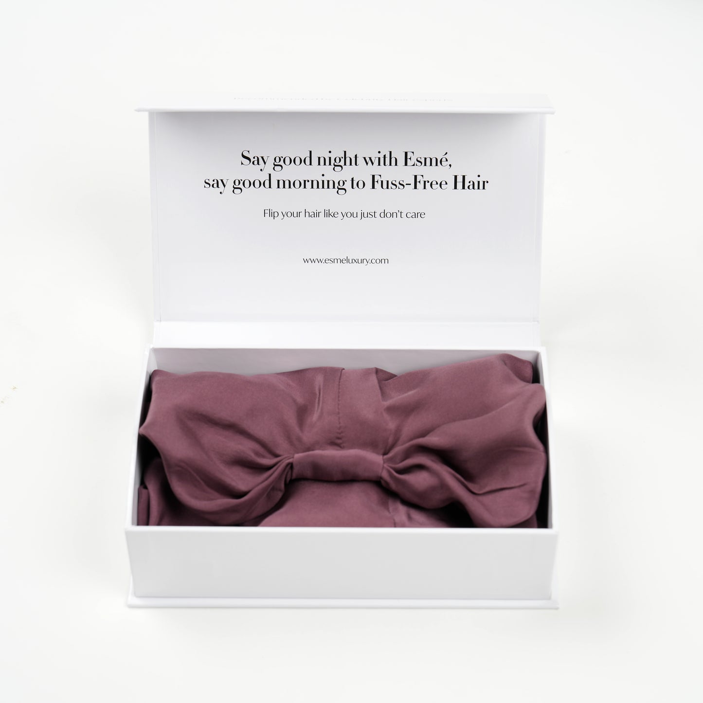 Dark Mauve Long Silk Hair Wrap
