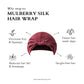 Maroon Pure Silk Hair Wrap