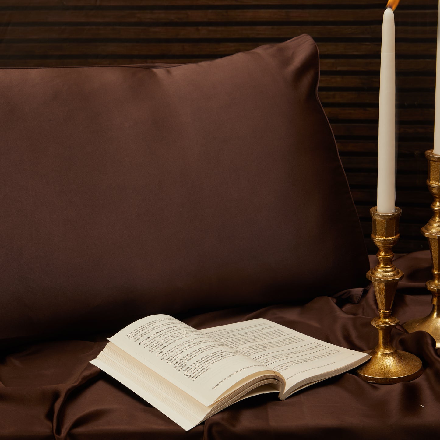 Cozy Glow Pure Silk Pillowcase – Cocoa
