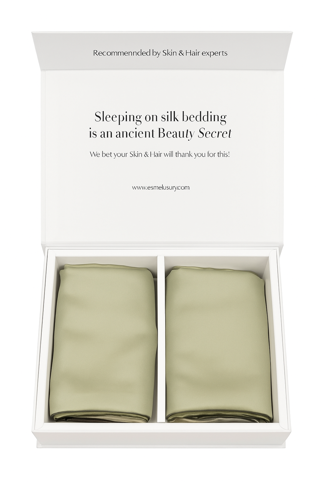Dual Silk Pillowcase- Sage (OEKO TEX certified)