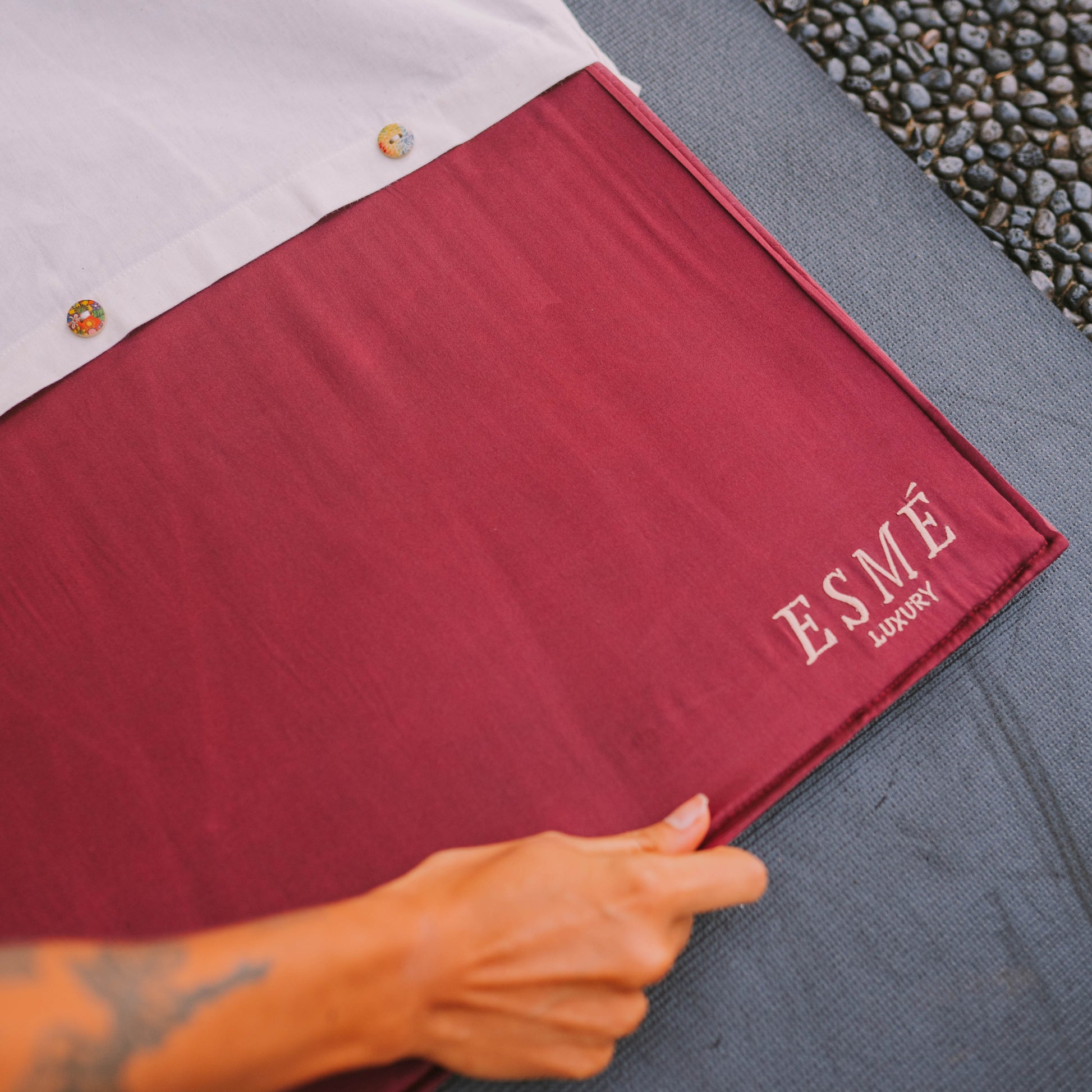 Yoga mat, silk mat, yoga hygeine, face and hair mat, yoga towel