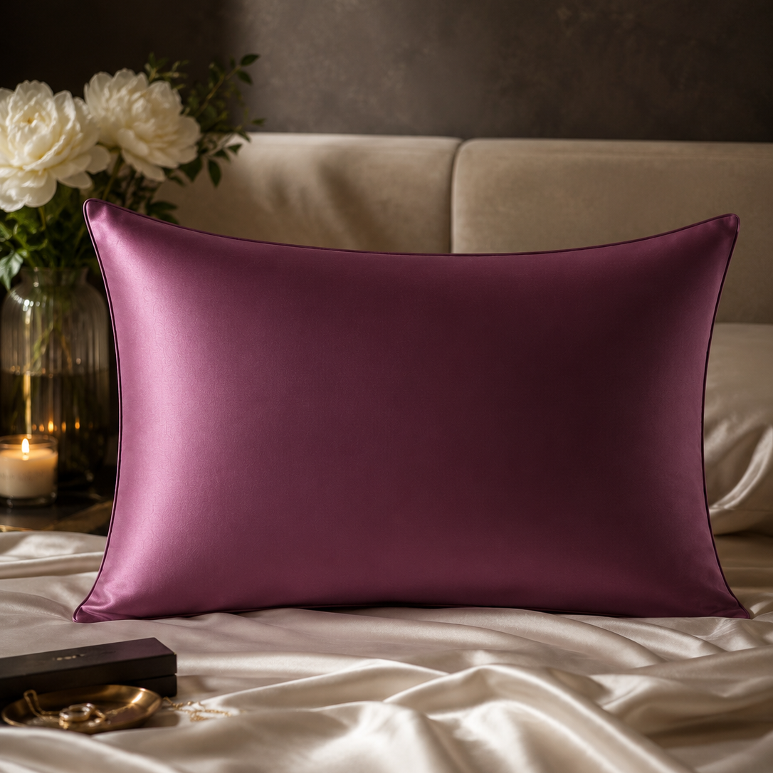 Dream Soft Pure Silk Pillowcase- Mauve