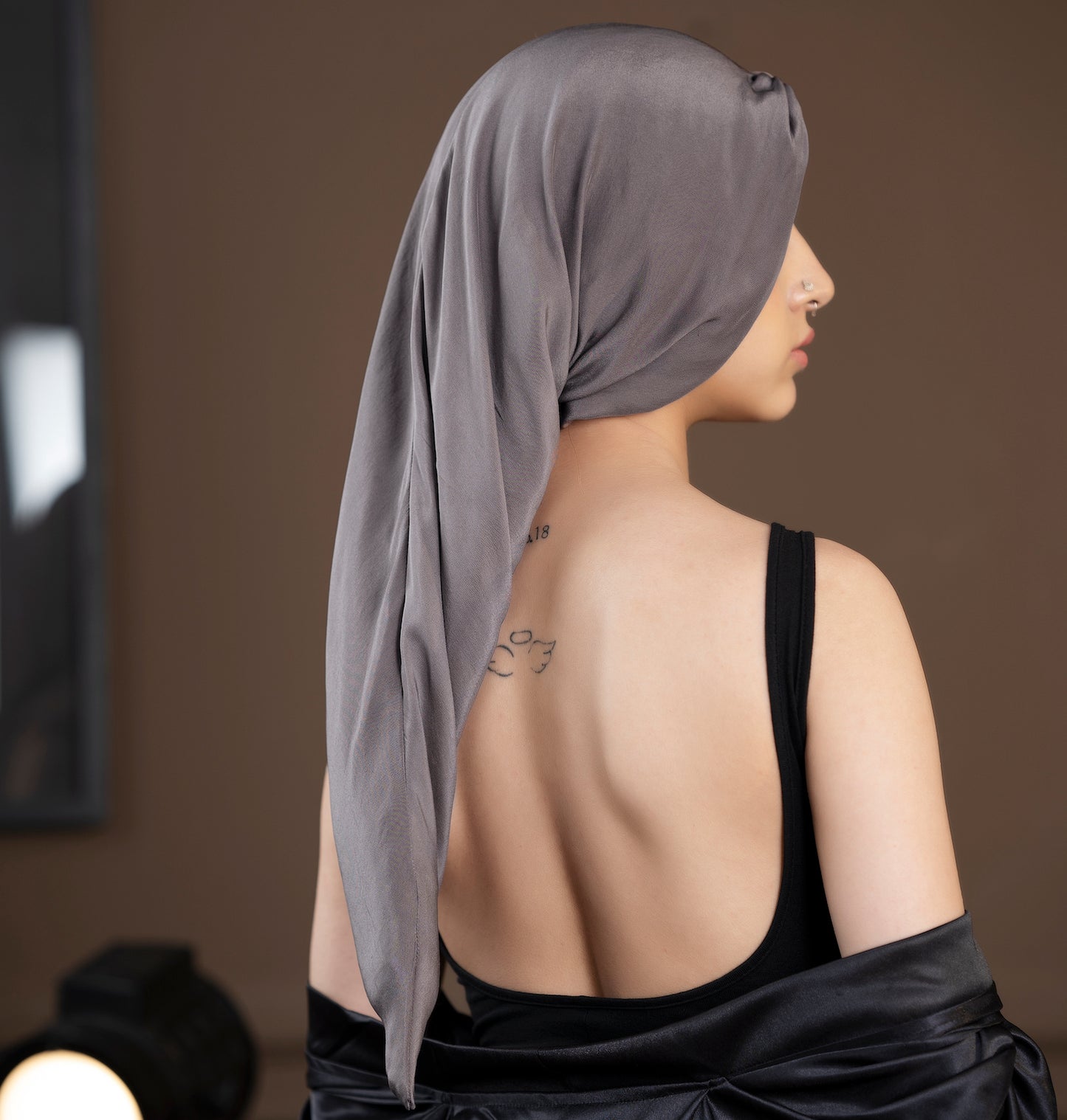 Mulberry Silk Long Wrap- The Daphne - Esme Luxury